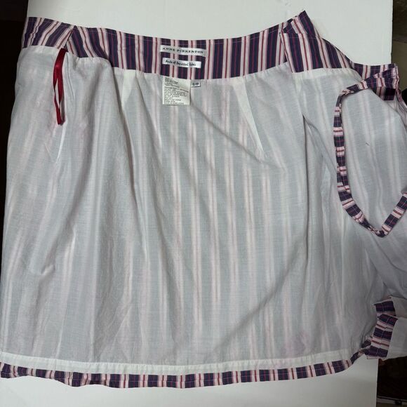 Anne Pinkerton Vintage Striped Mini Wrap Skirt S - Picture 4 of 10